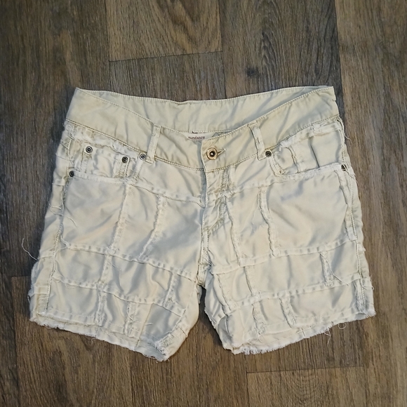 Sundance 100% Cotton Layered and Frayed Shorts.  - Picture 3 of 11